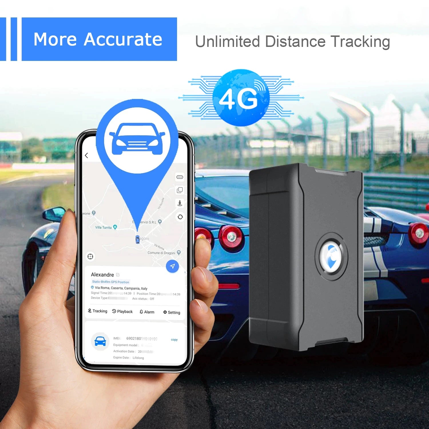 Long Last Car GPS Tracker Safe No APN Setting Tracking Locator