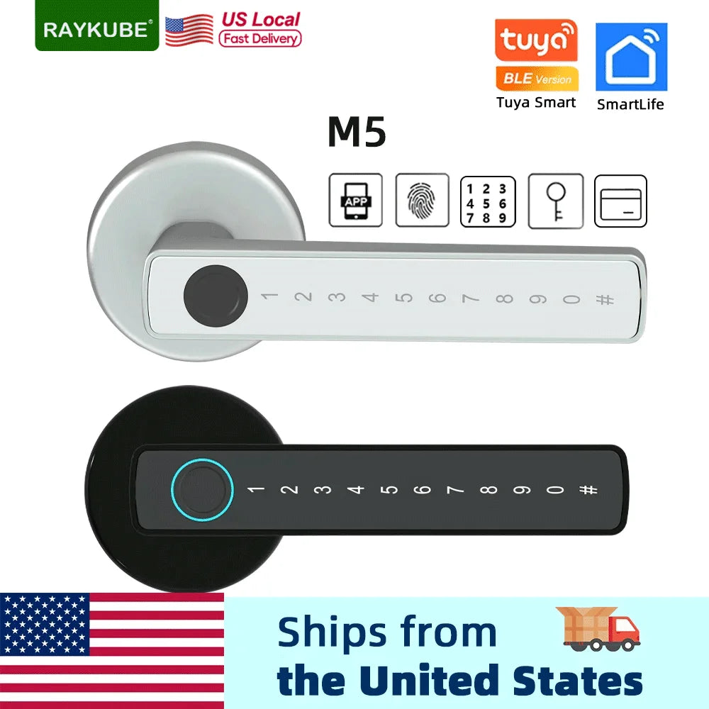 RAYKUBE M5 US Free Delivery Tuya BLE Smart Fingerprint