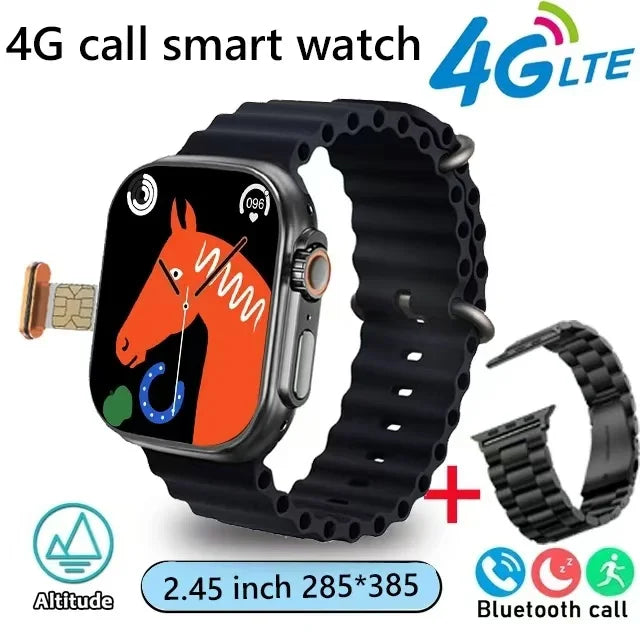 2024 Smartwatch Support SIM Card Cellular Network Sports Mode 4G T83pro Supports APP Bluetooth Connection Earphones Smartwatch