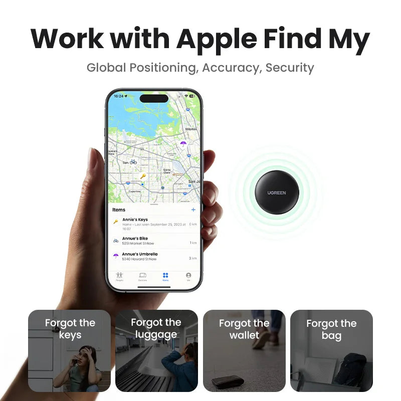 Key Bluetooth GPS Tracker For Earbud Luggage MFi Finder IOS