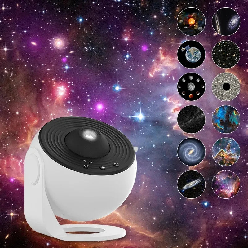 LED Night Light Galaxy Projector Starry Sky Projector 360° Rotate Planetarium Night Lamp For Room Decorative Children Gift