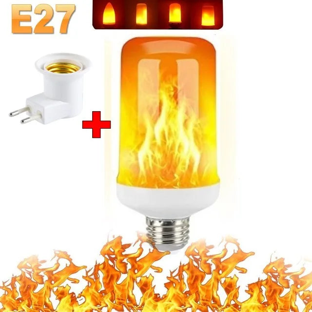 B22 E27 LED Flame Light Bulbs 4 Modes Party LED Flame Effect Light Simulation Fire Light Bulb Festival Garden Decor light