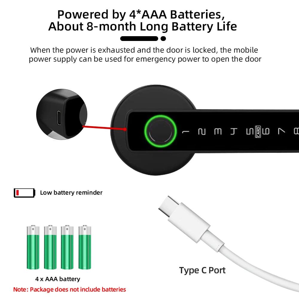 RAYKUBE M5 US Free Delivery Tuya BLE Smart Fingerprint