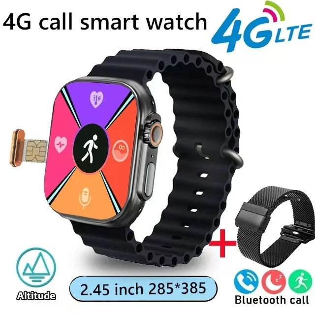 2024 Smartwatch Support SIM Card Cellular Network Sports Mode 4G T83pro Supports APP Bluetooth Connection Earphones Smartwatch