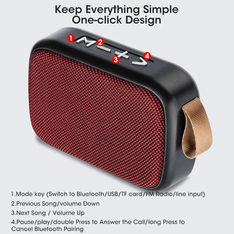 Wireless Bluetooth Speaker Outdoor Portable Subwoofer