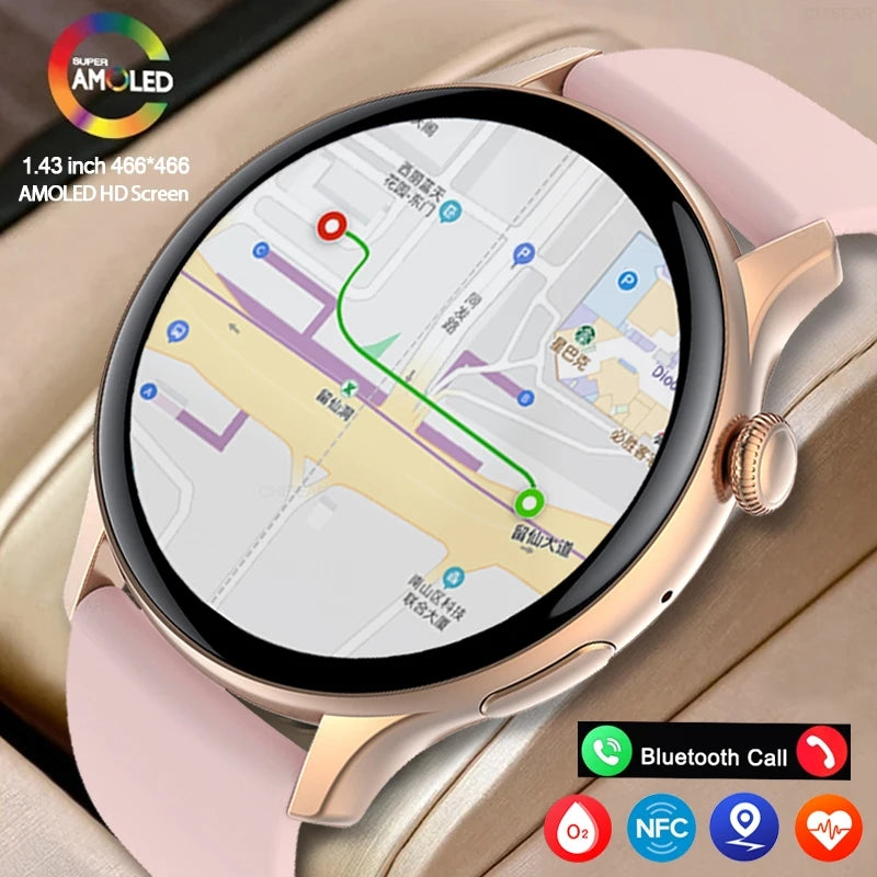 2024 AMOLED Smart Watch Ladies Screen Always Show Voice Calling For Xiaomi