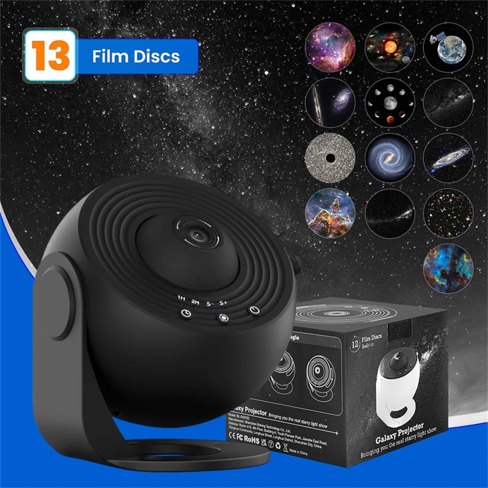 Star Projector,13 in 1 Planetarium Galaxy Projecto,360°RotationHD Image, Birthday ,Christmas Decor