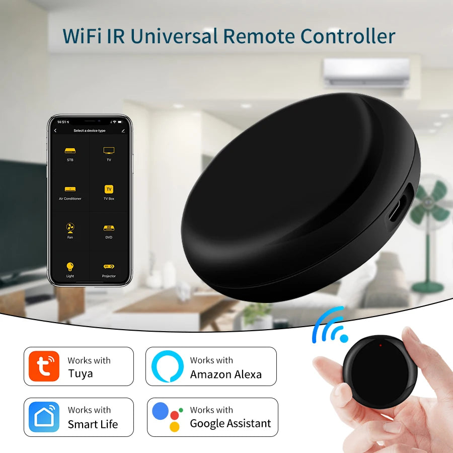 Tuya WiFi IR Remote Control Smart Home Universal Infrared Remote Controller