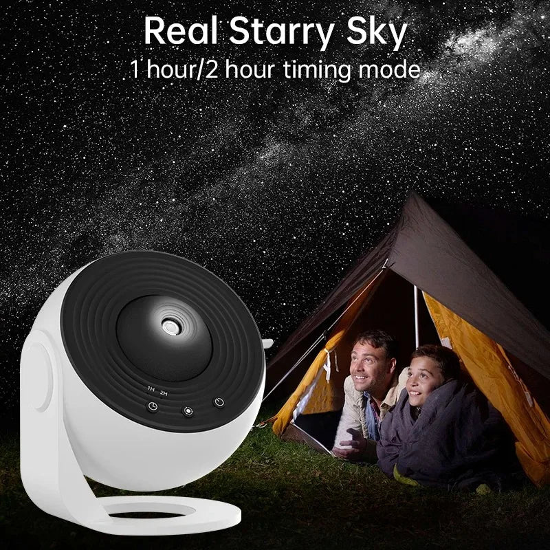 LED Night Light Galaxy Projector Starry Sky Projector 360° Rotate Planetarium Night Lamp For Room Decorative Children Gift