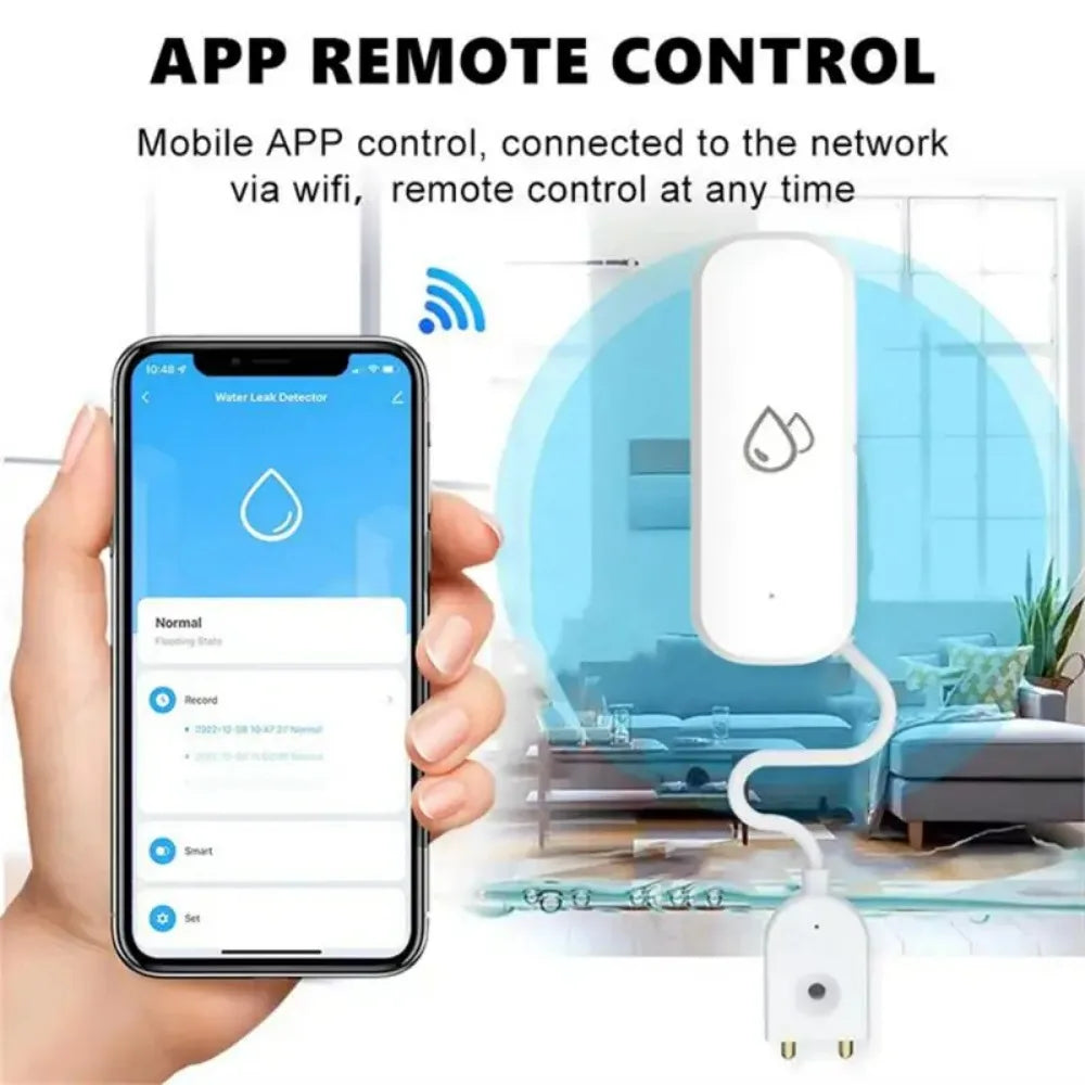 Tuya WiFi Water Sensor Leakage Alarm Flood Leak Detector