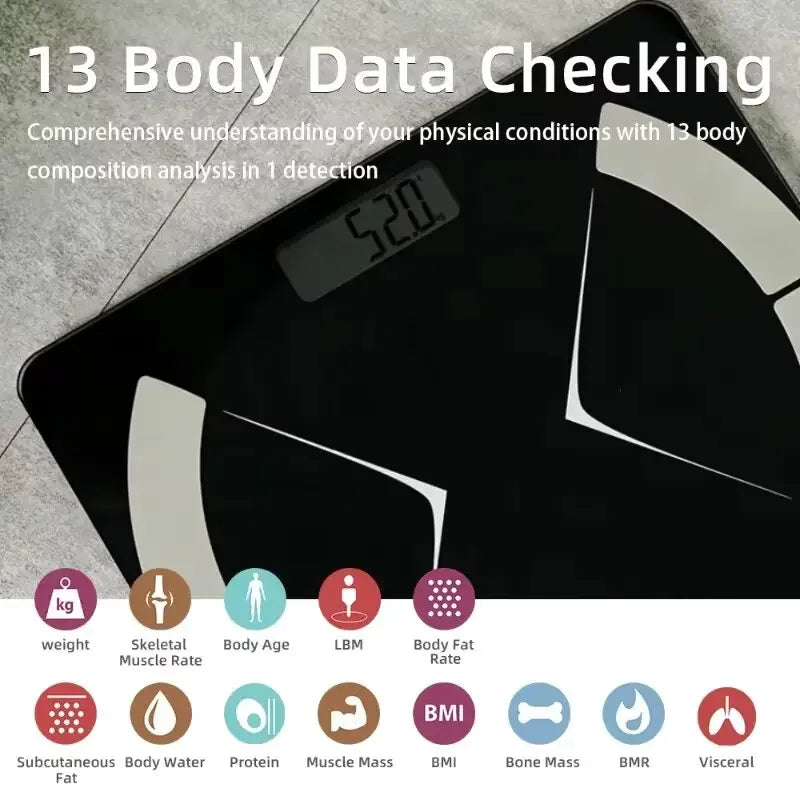 Electronic Smart Bluetooth Body Fat Scale