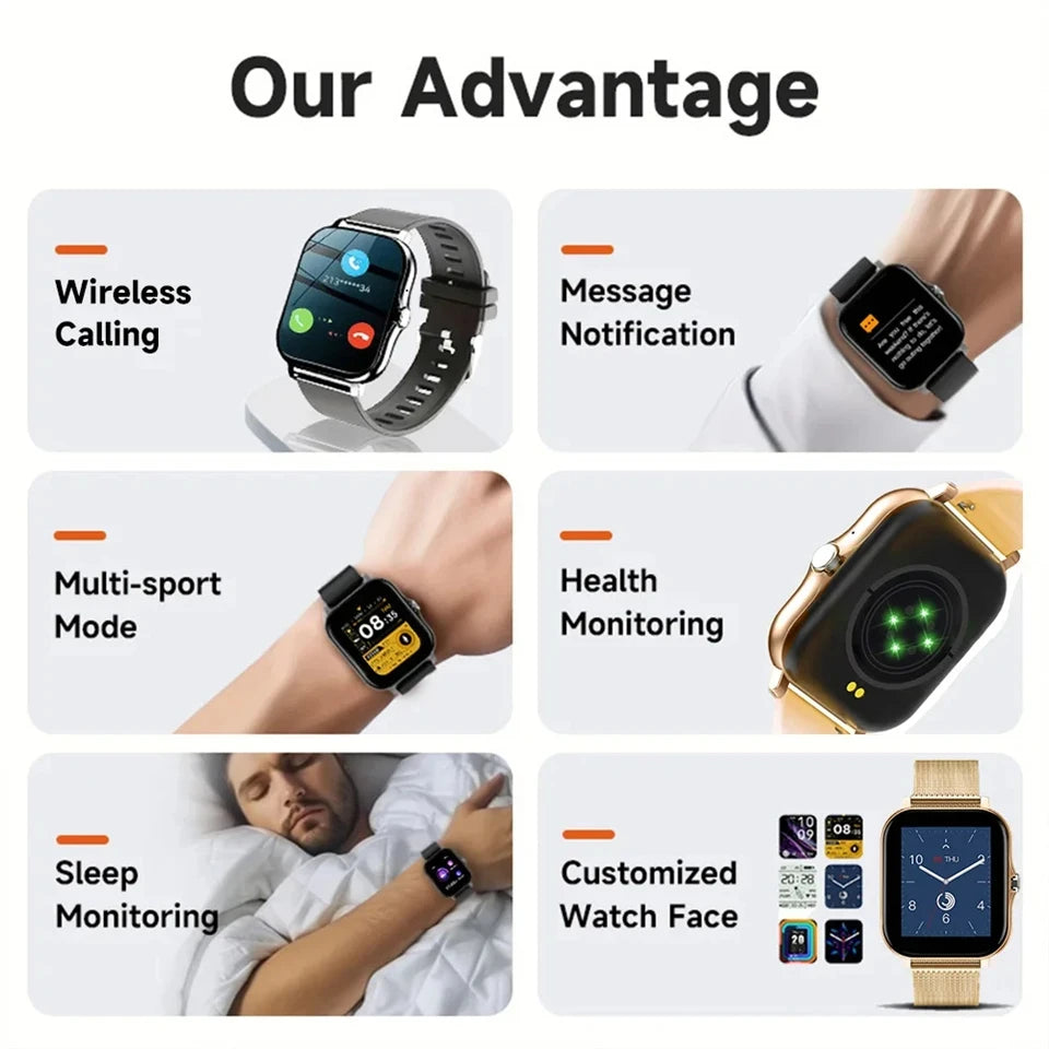 Fitness Watches BT Call Digital Smartwatch