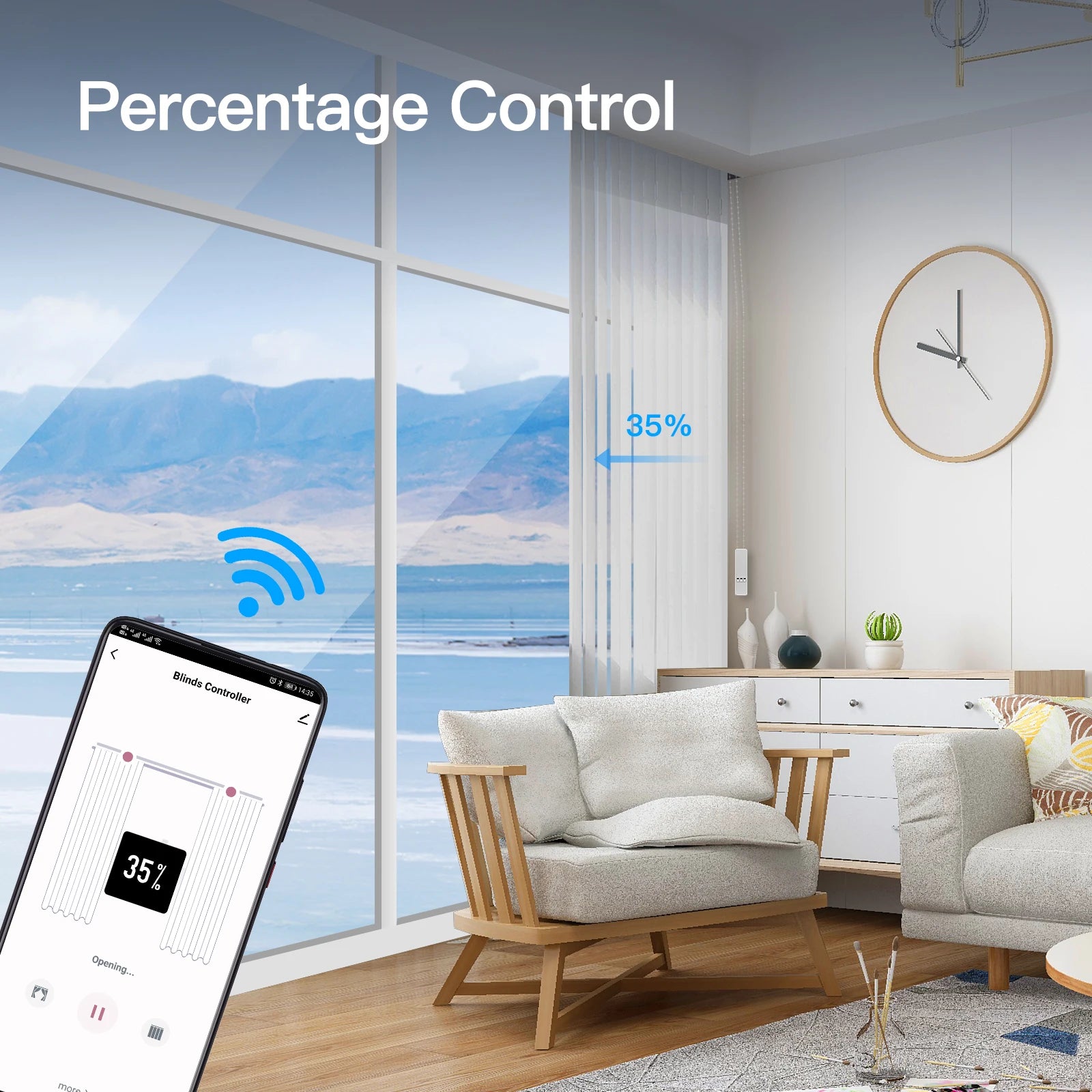 MOES Tuya WiFi Smart Motor for Roller Blinds – Alexa/Google Compatible