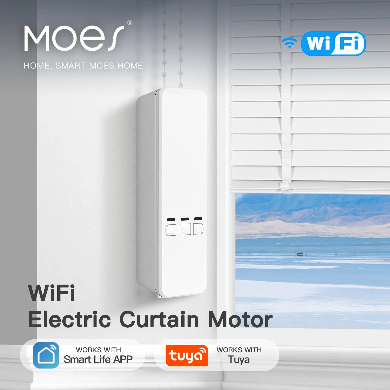 MOES Tuya WiFi Smart Motor for Roller Blinds – Alexa/Google Compatible