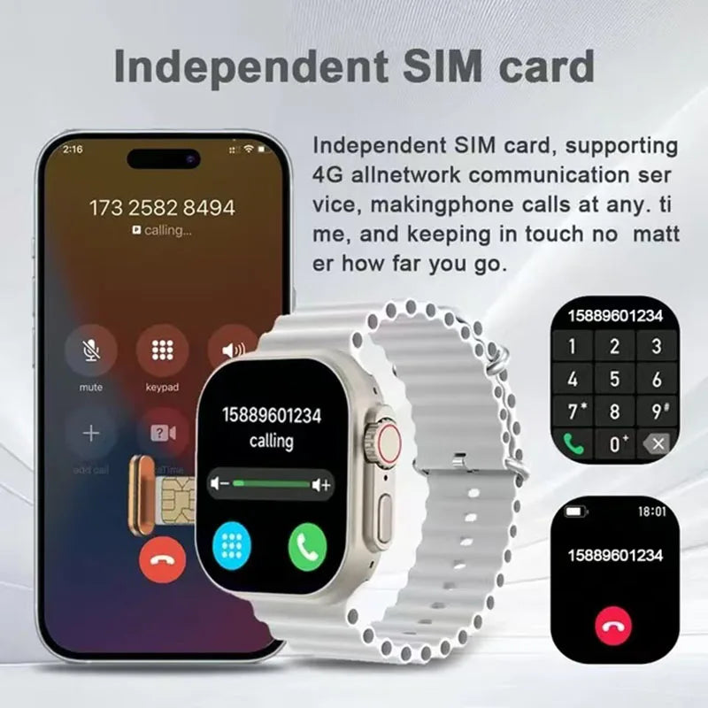 2024 Smartwatch Support SIM Card Cellular Network Sports Mode 4G T83pro Supports APP Bluetooth Connection Earphones Smartwatch