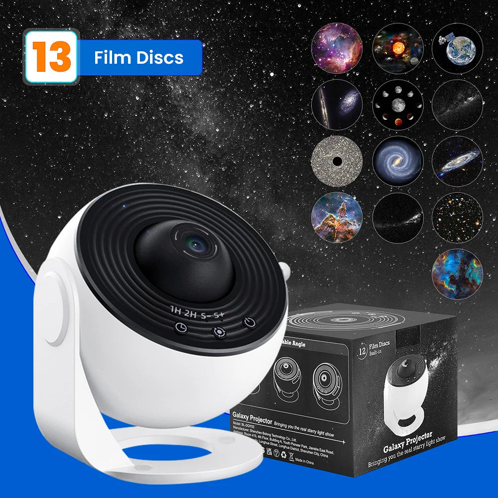 Star Projector,13 in 1 Planetarium Galaxy Projecto,360°RotationHD Image, Birthday ,Christmas Decor