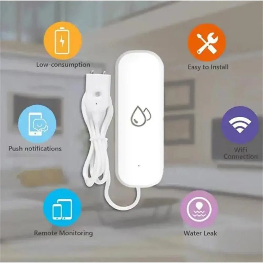 Tuya WiFi Water Sensor Leakage Alarm Flood Leak Detector