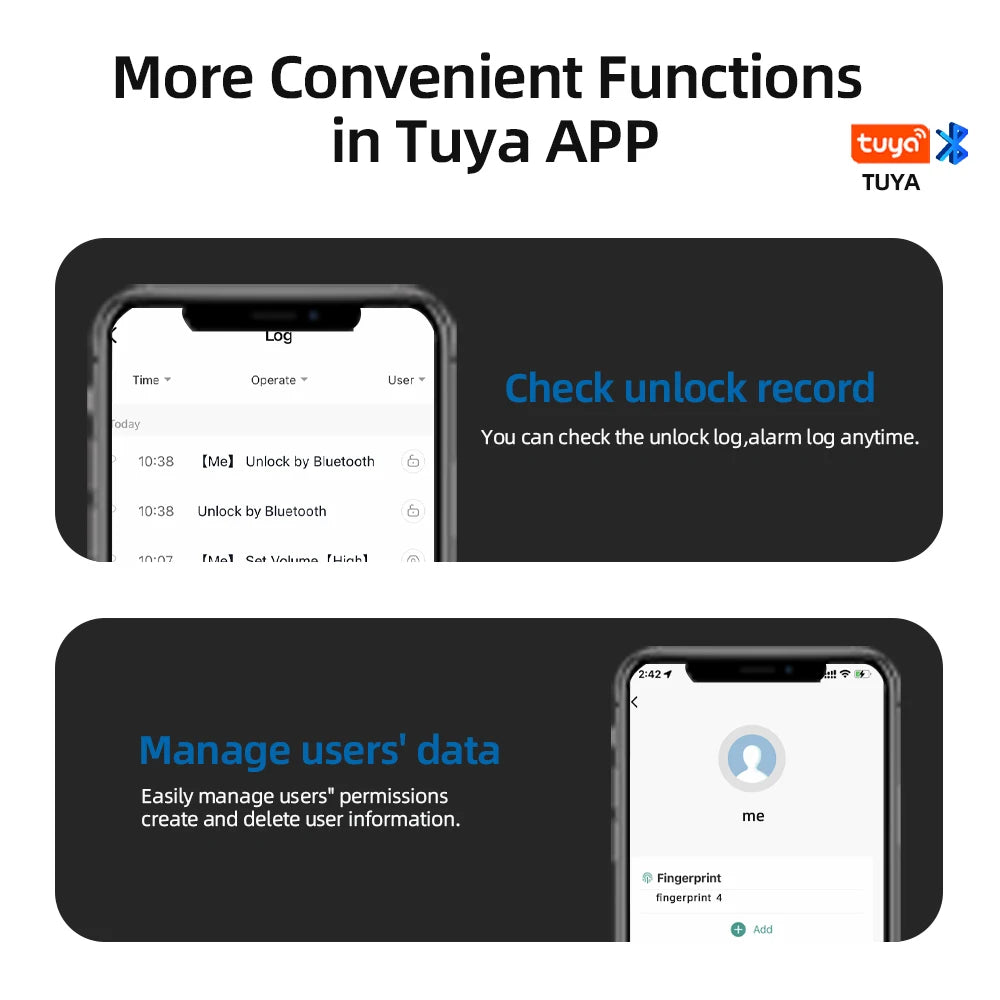 RAYKUBE M5 US Free Delivery Tuya BLE Smart Fingerprint