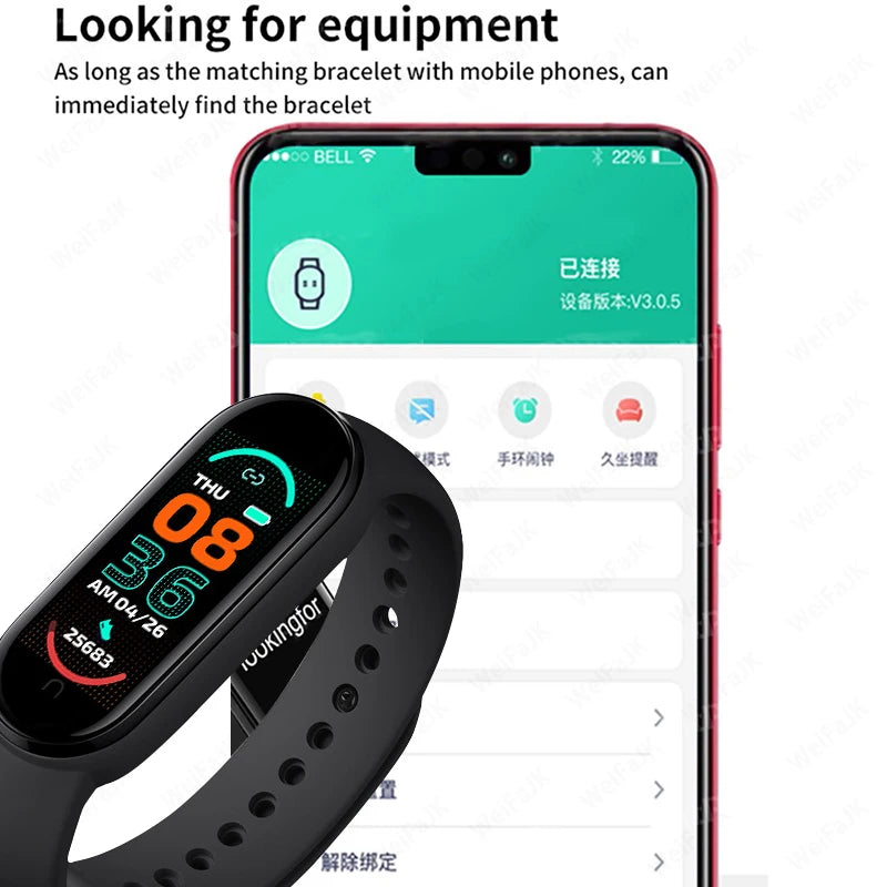 M6 Smart Watch  Fitness Smart Bracelet