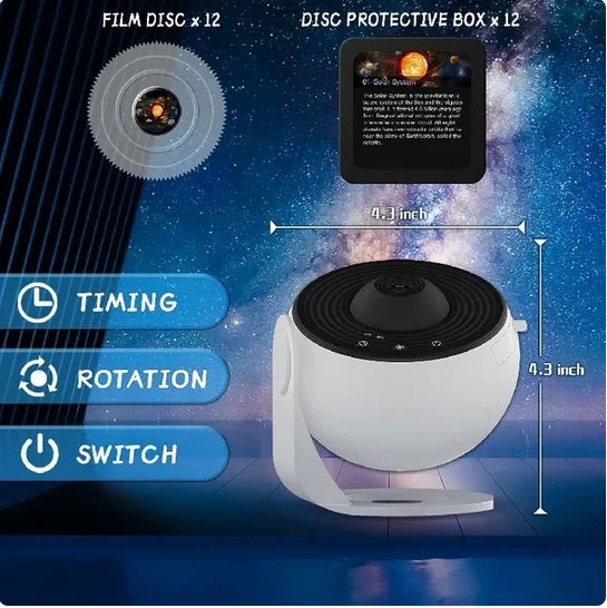 LED Night Light Galaxy Projector Starry Sky Projector 360° Rotate Planetarium Night Lamp For Room Decorative Children Gift