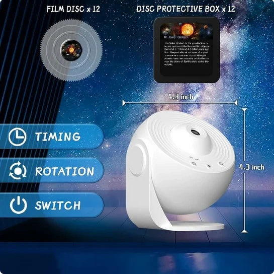 LED Night Light Galaxy Projector Starry Sky Projector 360° Rotate Planetarium Night Lamp For Room Decorative Children Gift