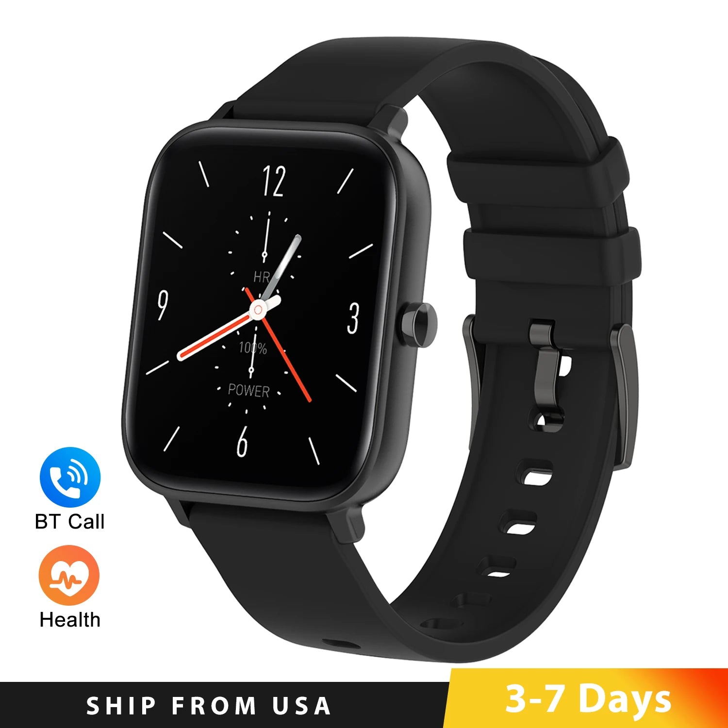 Bluetooth Call Smart Watch 1.7 Inch Full Touch Screen Multi Sports Modes Sleep